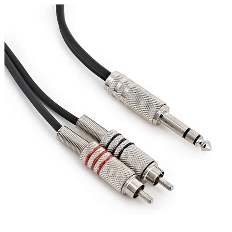 cable pro jack  mm double rca phono   gearmusic