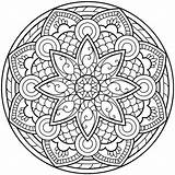 Mandala Coloring Pages Printable Mandalas Adults Flower Drawing Adult Books Sheets Para Colorear Abstract Kids Colouring Color Book Imprimer Coloriage sketch template