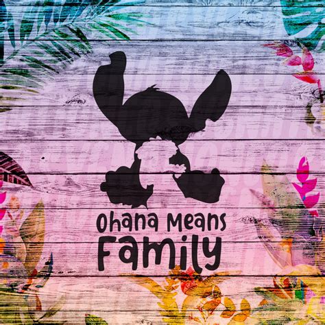 ohana means family lilo  stitch svg cut file eps png etsy