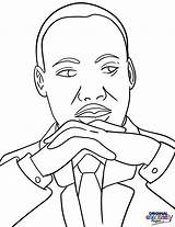 Luther King Martin Coloring Pages Mlk Drawing Getdrawings Getcolorings Color sketch template