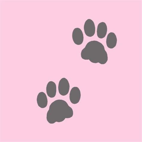 cat paw print wall art stencil easy     decals