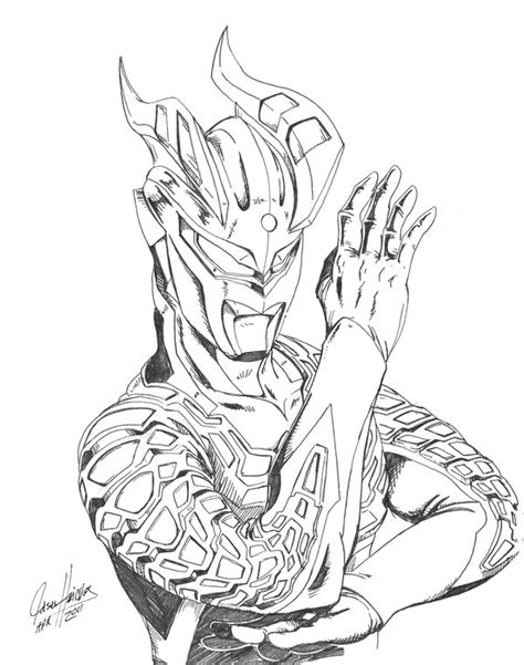 ultraman mebius coloring pages  sketch coloring page