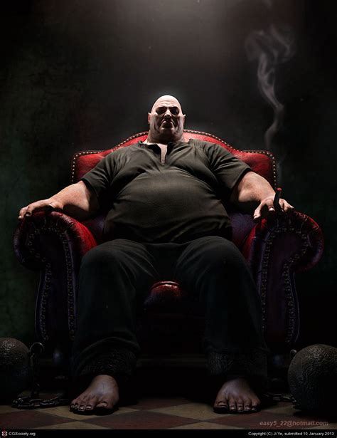 fat man created  ji ye  maya mental ray photoshop  zbrush fat character fantasy