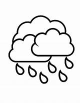 Coloring Cloud Raindrop Rain Clouds Color Drawing Raindrops Pages Colouring Sheet Clipart Storm Printable Raining Clipartbest Pic Cliparts Sky Drop sketch template