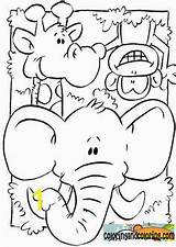 Jungle Mewarnai Kleurplaat Rumble Animales Peuters Hewan Dieren Selva Dierentuin Paud Giungla Lucu Dibujo Tk Omnilabo Faciles Malen Wilde Binatang sketch template