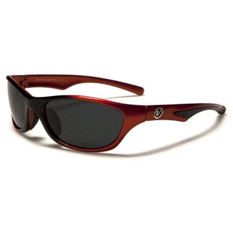 Nitrogen Mens Polarized Lens Sports Sunglasses Red
