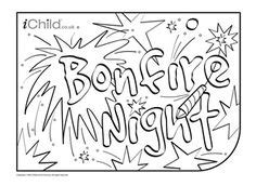 bonfire night colouring page coloring pages   ages