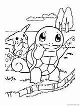 Squirtle Coloring Pages Pokemon Printable Coloring4free 2021 sketch template