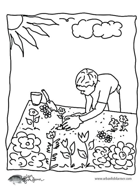 garden coloring pages  preschool  getdrawings
