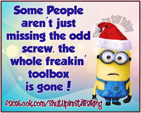 Some Peoples Minds Are Gone Funny Christmas Minion Quote