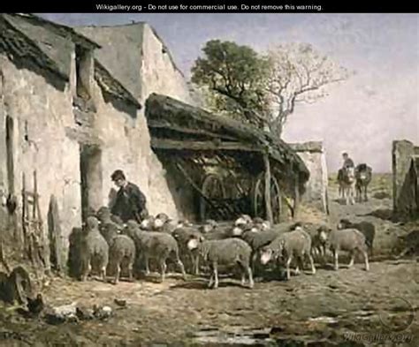 return   flock   sheepfold felix saturnin brissot de warville wikigalleryorg