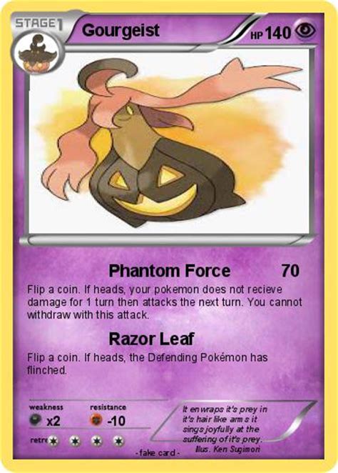 Pokémon Gourgeist 9 9 Phantom Force My Pokemon Card