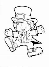 Leprechaun Pages Coloring Print Template sketch template