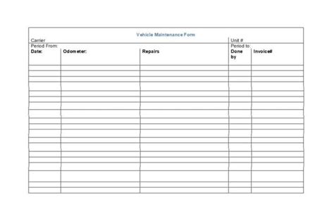 tractor maintenance log template dalepmidnightpigco
