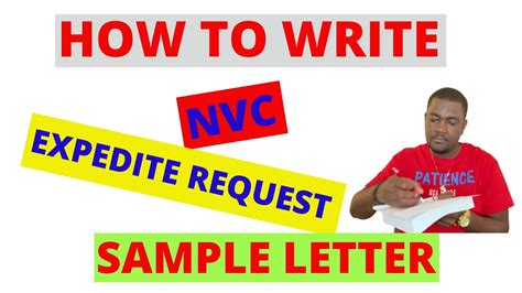 expedite request nvc sample youtube