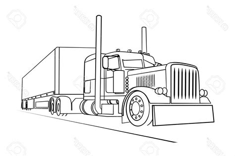 truck outline vector  vectorifiedcom collection  truck outline