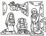 Nativity Scene Printable Jesus Nacimiento Clipart Colouring Manger Freeprintabletm sketch template