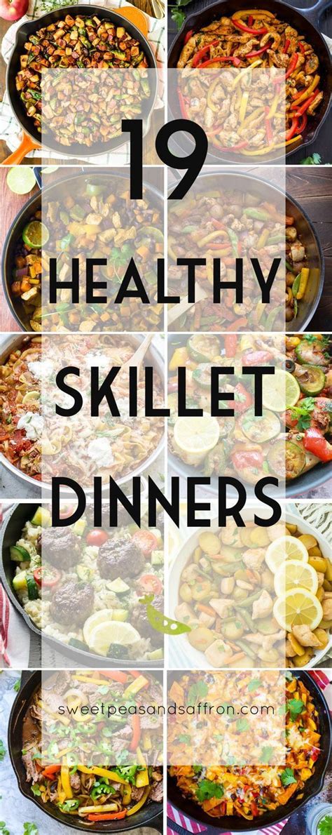 healthy skillet dinners  pan top dinner recipes healthy
