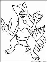 Coloring Sceptile Pages Mega Pokemon Printable Fun Manectric Evolutions Electrike Mewtwo Charizard Kids Template sketch template