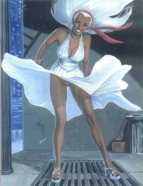 rule 34 cosplay dark skinned female dark skin female marilyn monroe marvel pandoras box storm