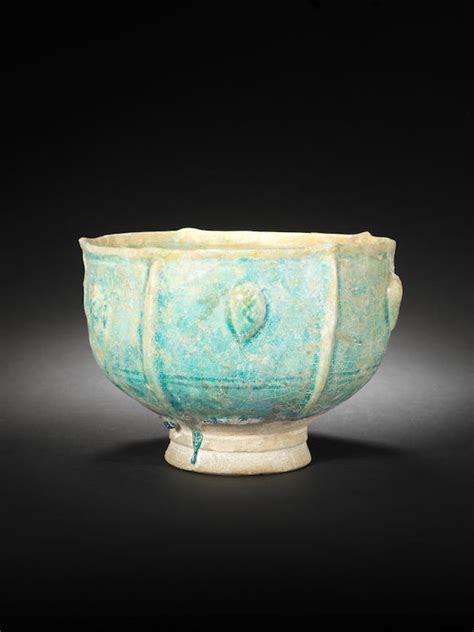 bonhams a kashan monochrome moulded pottery bowl persia late 12th