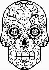 Dead Coloring Pages Printable Skull Kids sketch template