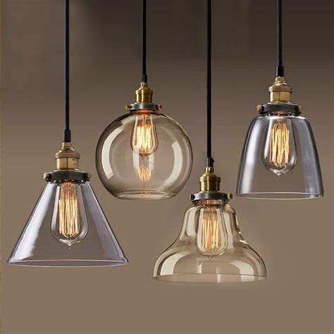 hanglamp anhaenger lampe kupfer glas restaurant anhaenger lichter vintage leuchten suspension