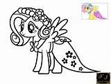 Little Pages Fluttershy Pony Coloring Getcolorings Beautiful sketch template