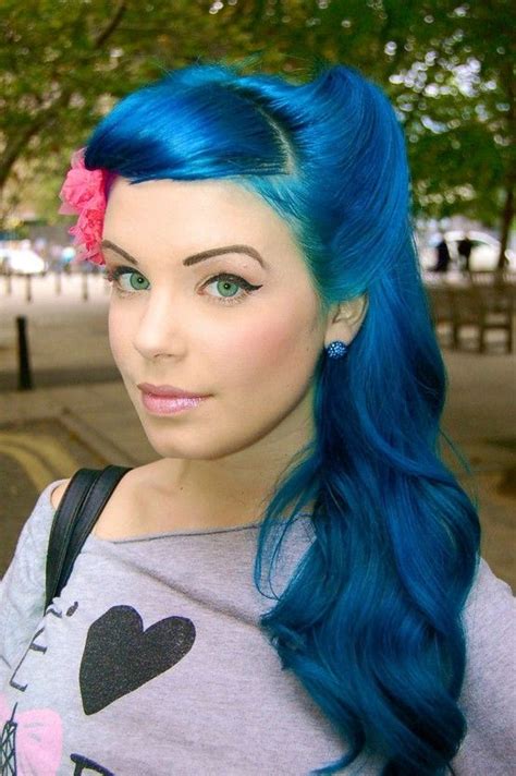 girl  blue hair images  pinterest hairstyles braids