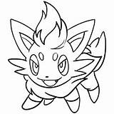 Pokemon Coloring Zorua Pages Printable Ketchum Ash Momjunction sketch template