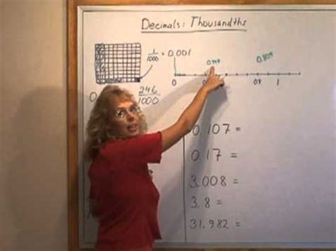 decimals thousandths youtube