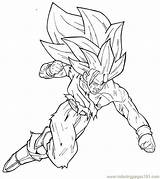 Goku Saiyan Dragon sketch template