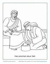 Anoints Crafts Washes Bethany sketch template