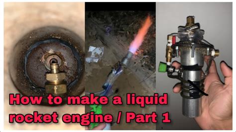 homemade liquid rocket engine part  youtube