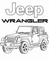 Jeep Coloring Wrangler Pages Printable Color Draw Wheels Topcoloringpages Print sketch template