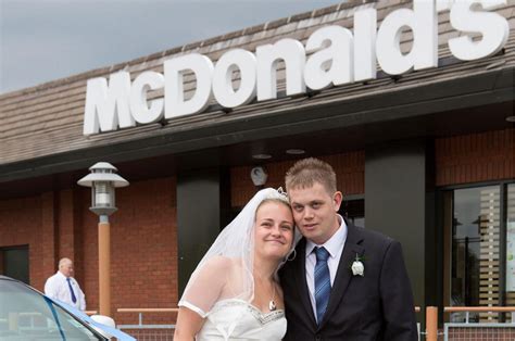 couple hold wedding bash at mcdonalds daily star
