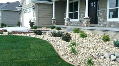 decide    rock  mulch   planting beds