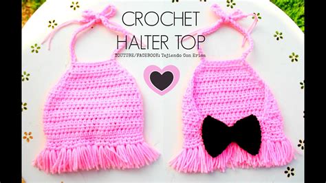 crochet top para niña pequeña tejiendo con erica youtube