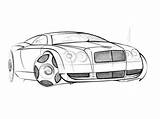 Bentley Coloring Pages Prototype Continental Gt 2002 sketch template