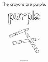 Purple Coloring Crayons Pages Favorites Login Add Twistynoodle sketch template