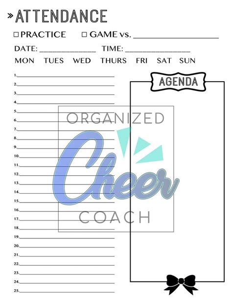 cheer coach planner etsy competitive cheer cheer coaches youth cheer
