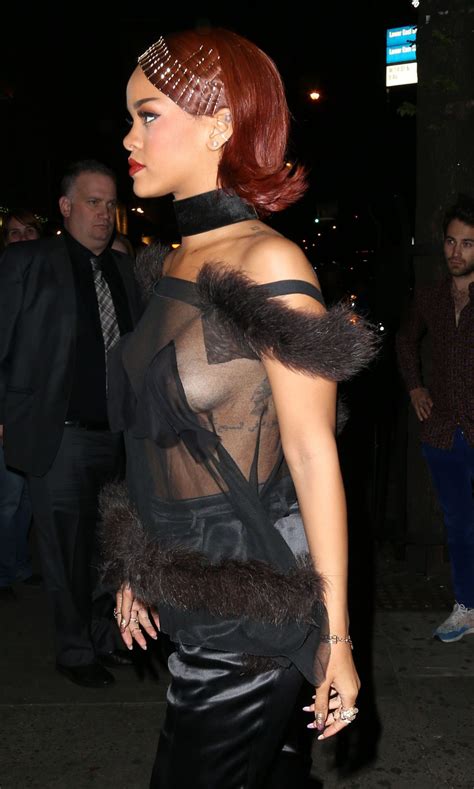rihanna arrives at met gala after party in new york