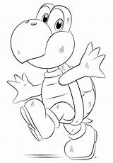 Koopa Troopa Bros Colorare Yoshi Kart Supercoloring Coloringpagesonly Drawinghowtodraw Luigi sketch template
