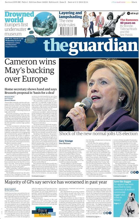 Newspaper The Guardian United Kingdom Newspapers In United Kingdom