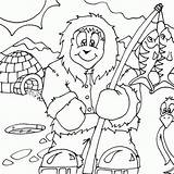 Eskimo Coloring Fishing Colouring Pages People Print Seipp Dave Drawn Printable sketch template