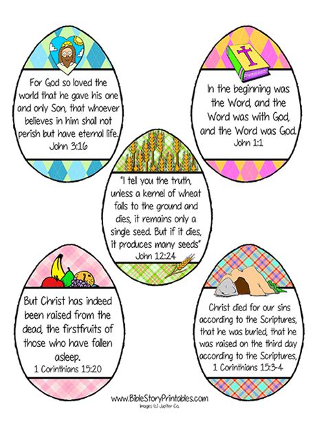 easter bible story printables
