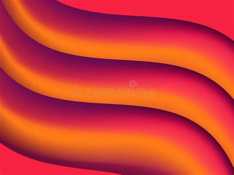 Abstract Background With Orange Gradient Waves Dynamic Effect Vector
