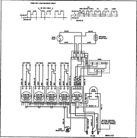 wiring diagram  electric stove wiring diagram  schematics