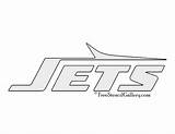 Jets Stencil York Nfl sketch template