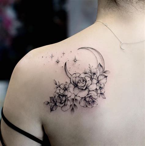 26 Awesome Floral Shoulder Tattoo Design Ideas For Woman Latest